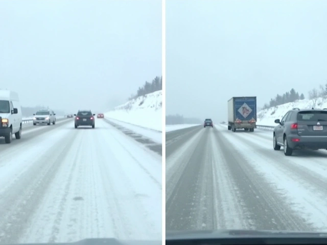 Nehoda na zasněžené dálnici D8 způsobila chaos: řidiči jezdili v protisměru