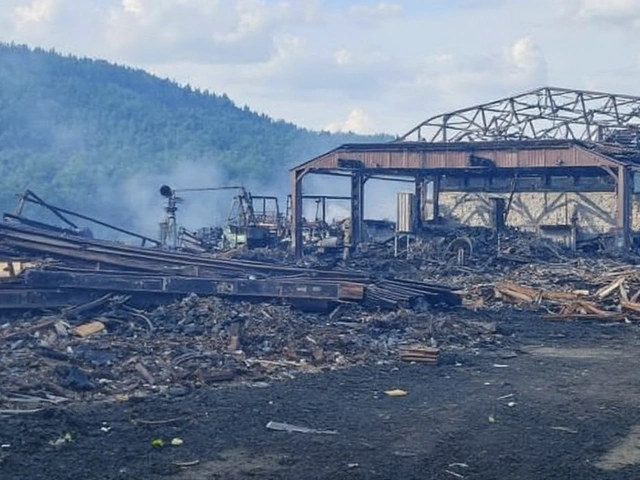 Požár pily ve Velkých Karlovicích způsobil škody za stovky milionů korun