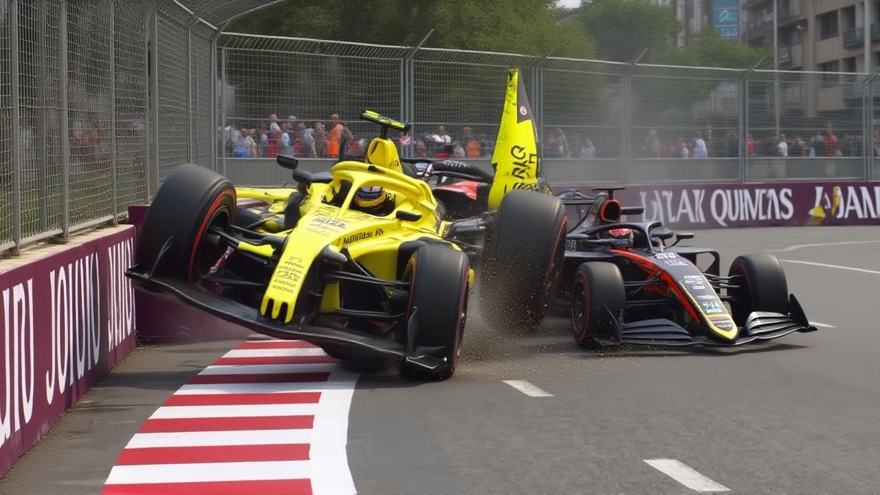 Staněk způsobil drtivou nehodu v Baku, jeho vůz byl totálně zničen